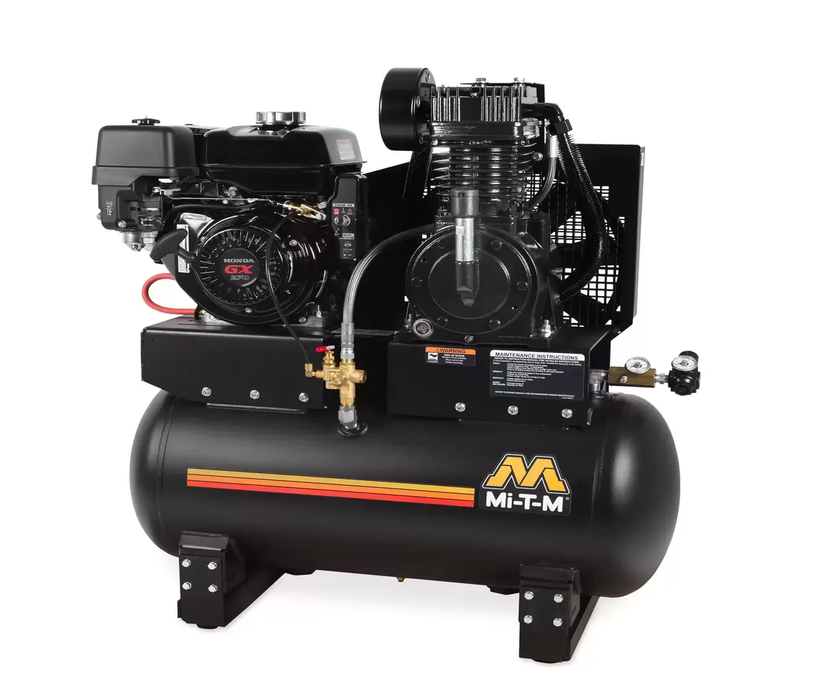 30-Gallon Two Stage Gasoline - Stationary - Electric Start