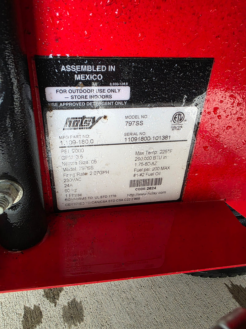 Used Hotsy 797SS