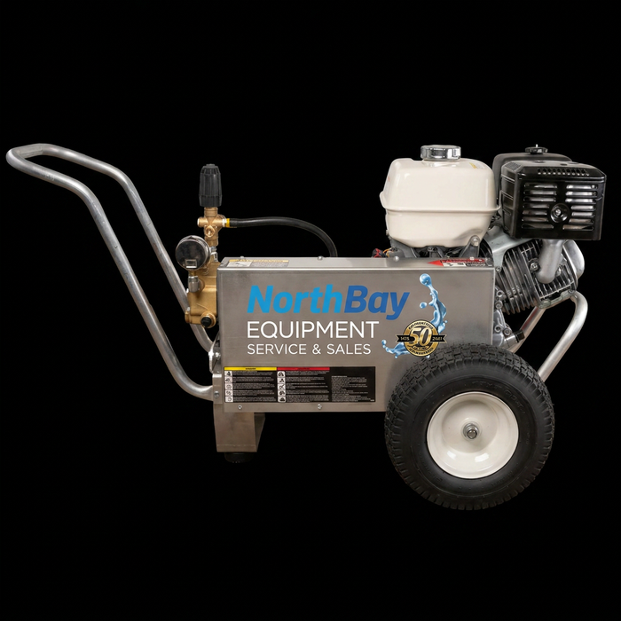 4.0 GPM @ 4000 PSI, Belt Drive, Aluminum Frame Honda Gasoline Engine, OEM Powerjet