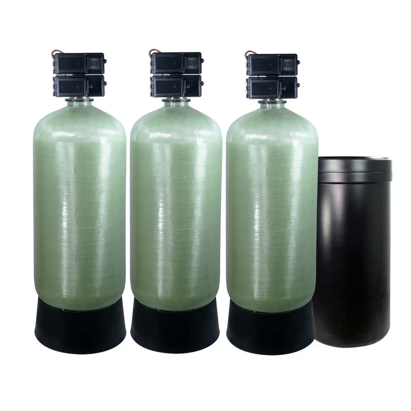 Fleck 3900 3" Triplex Commercial Metered Water Softener