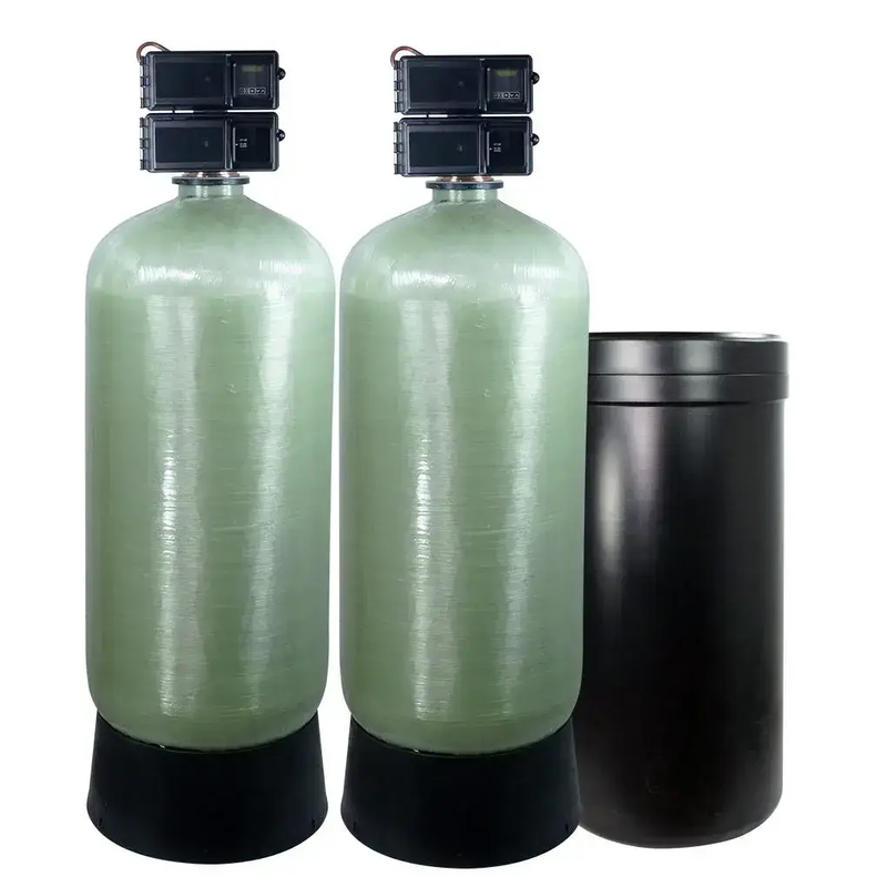 Fleck 3900 3" Duplex Commercial Metered Water Softener