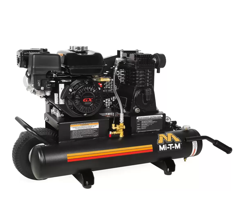 8-Gallon Industrial Single Stage Gasoline Air Compressor (Honda Engine)