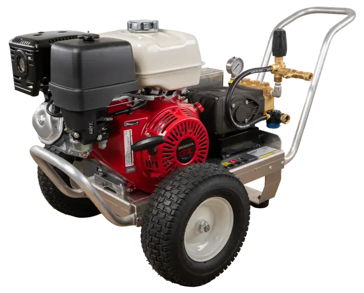 4.0 GPM @ 4000 PSI, Belt Drive, Aluminum Frame Honda Gasoline Engine, OEM Powerjet