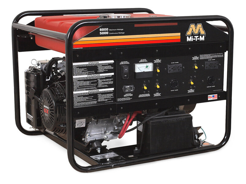 6000-Watt Industrial Gasoline Generator (Honda Engine with Electric Start)