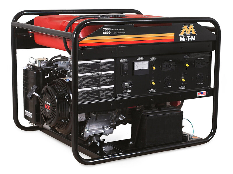 7500-Watt Industrial Gasoline Generator (Honda Engine with Electric Start)