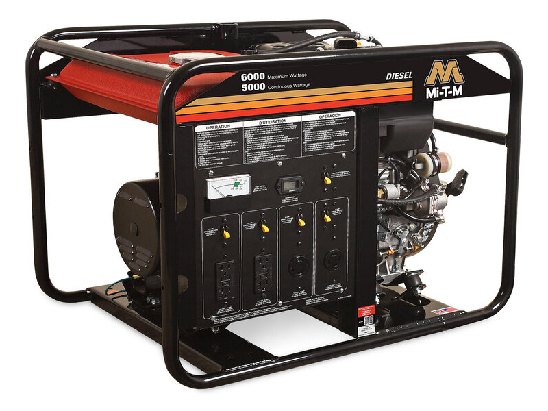 6000-Watt Industrial Diesel Generator