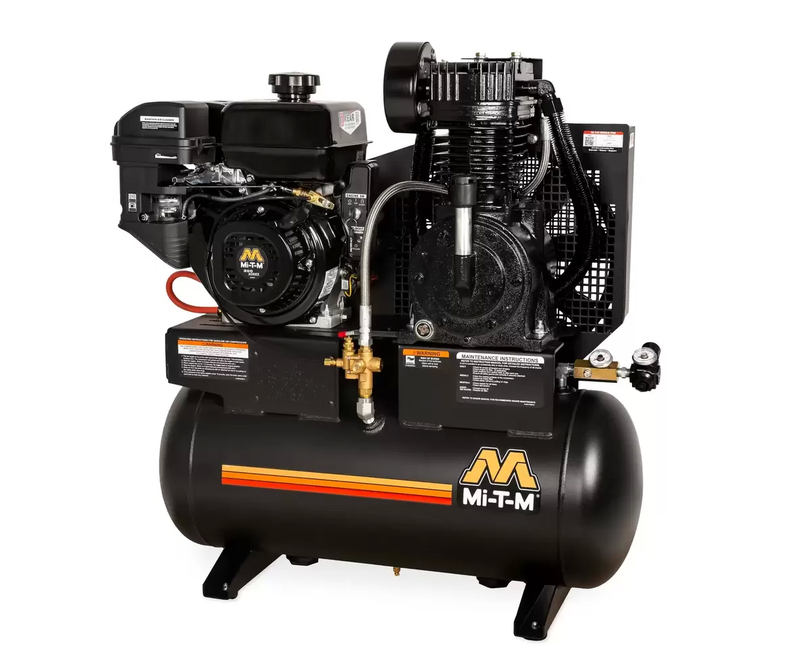 20-Gallon Two Stage Gasoline - Stationary - Electric Start
