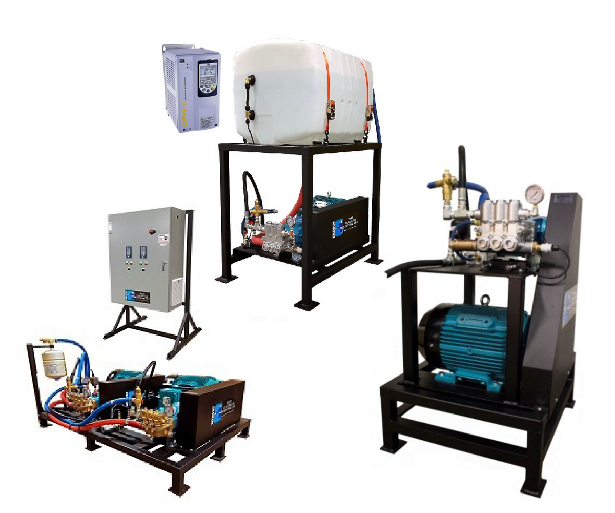 VFD (Variable Frequency Drive) Multi User Pressure Washer Cleaning Sys ...